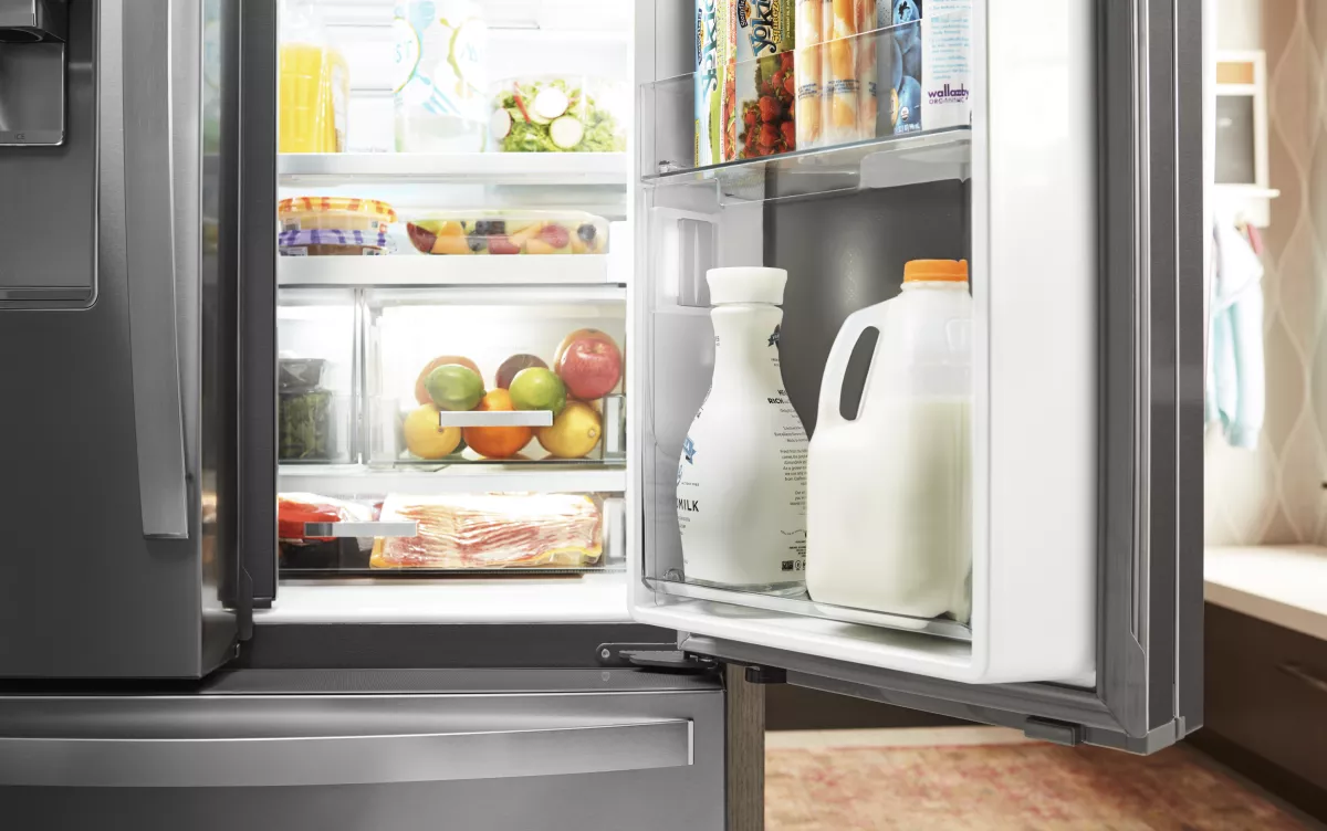 Hide that bulky dorm fridge in your home or office with this