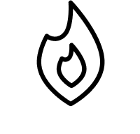 A heating icon