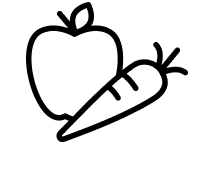 A fruit and vegetables icon