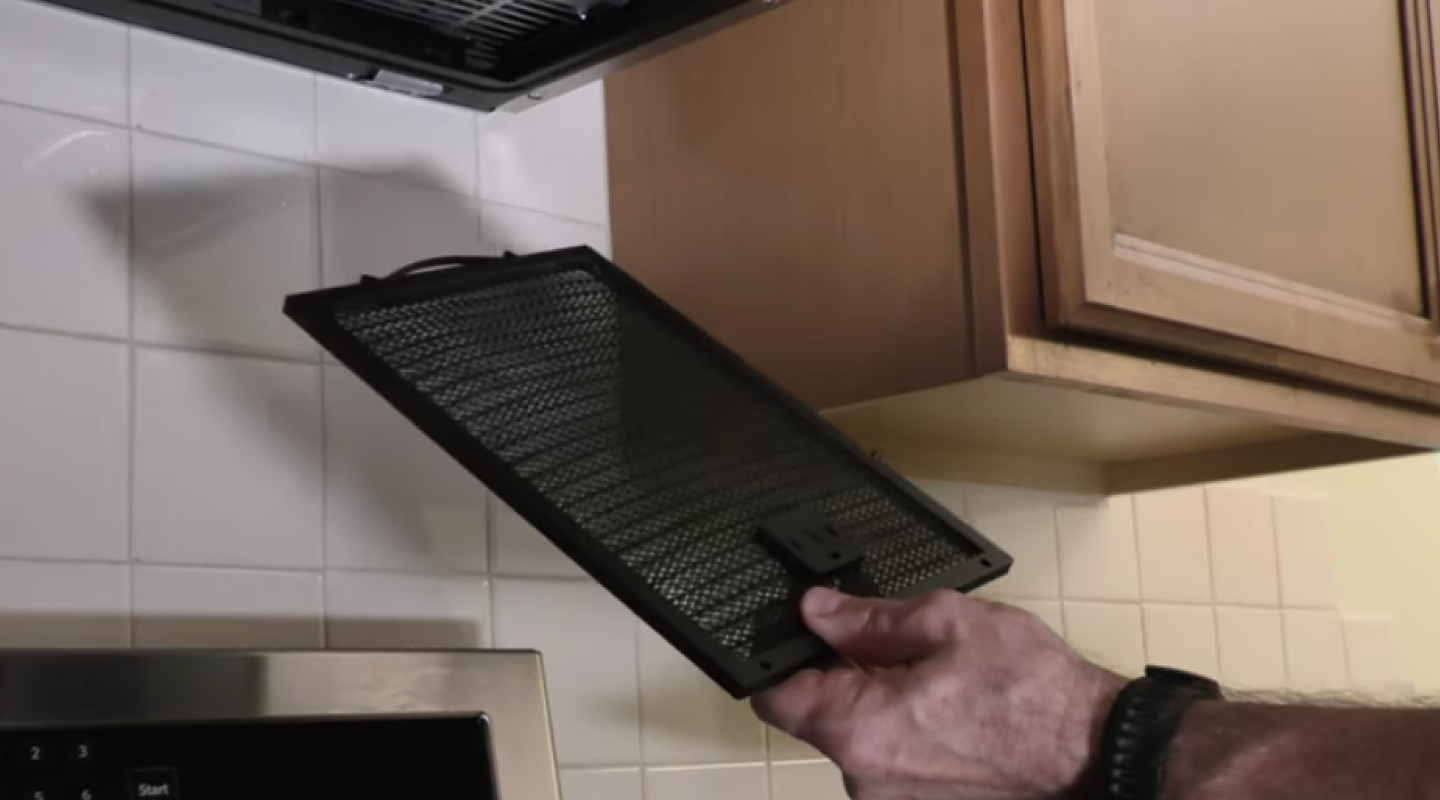 A microwave grease filter