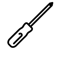 A Phillips-head screwdriver