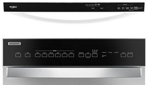 difference between top control and front control dishwasher