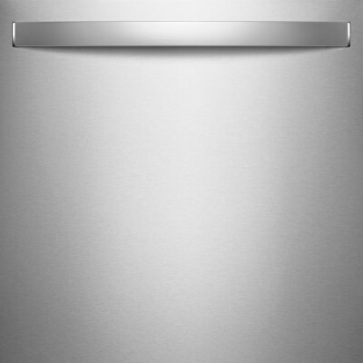 Undercounter refrigerator with fingerprint-resistant stainless finish