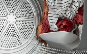 Clothes tumbling in a Whirlpool® dryer