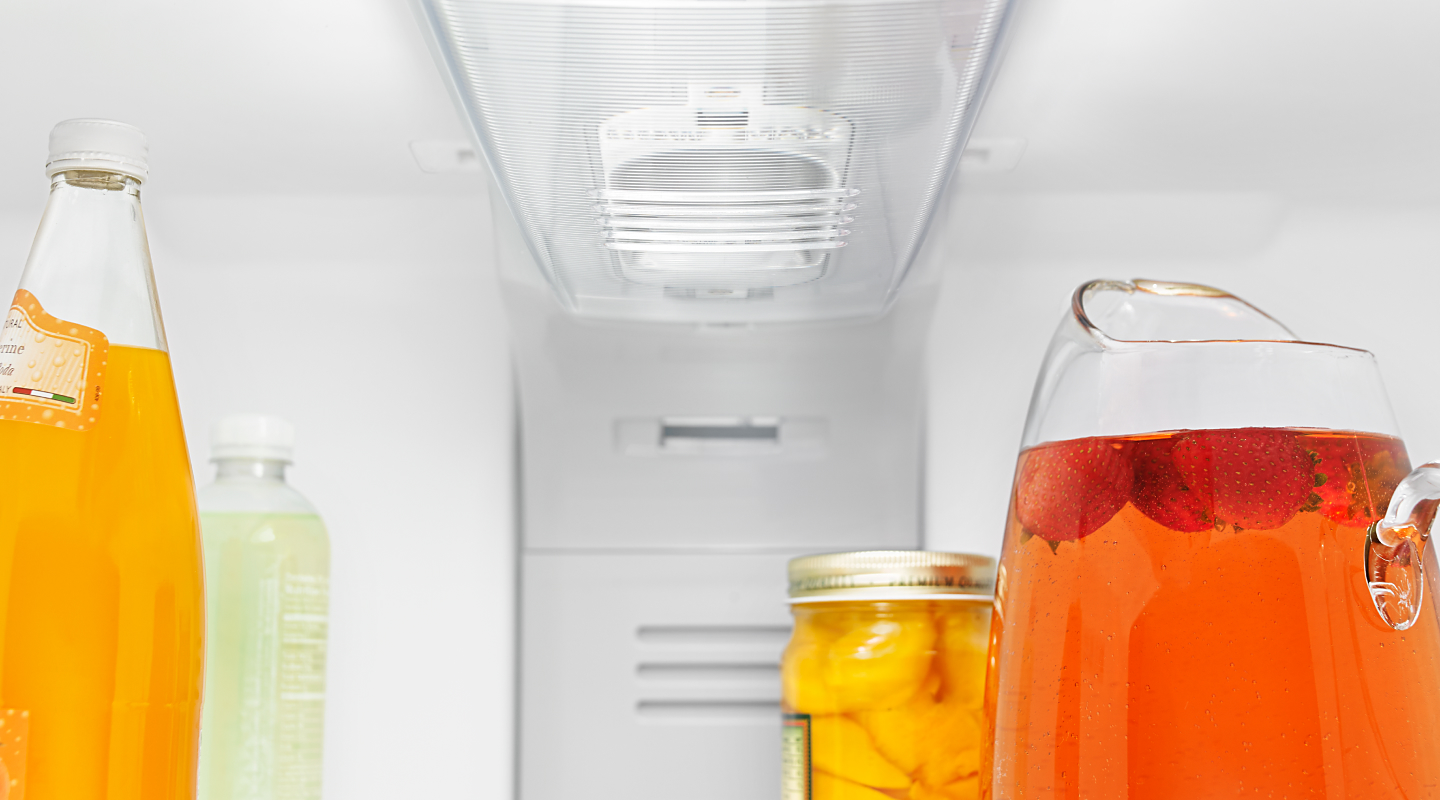 Juices in a fridge