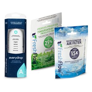 Everydrop® Refrigerator Water Filter A + Refrigerator Freshflow™ Airfilter + Freshflow Produce Preserver Refill