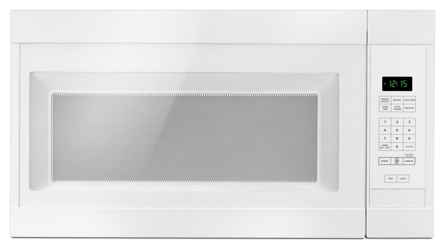 Amana 1.6 Cu. Ft. Over-the-Range Microwave with Add 0:30 Seconds in White