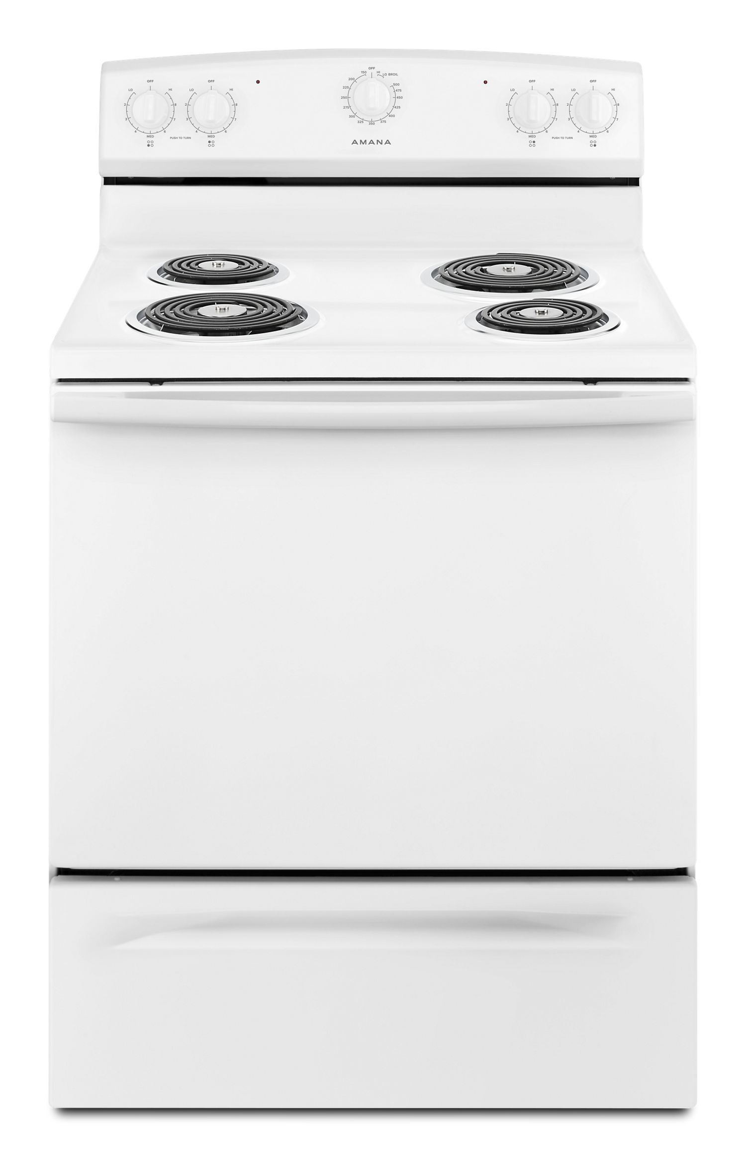 Amana 30" Electric Range with Warm Hold in White