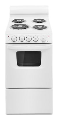 20-inch Amana® Electric Range Oven with Versatile Cooktop White AEP222VAW
