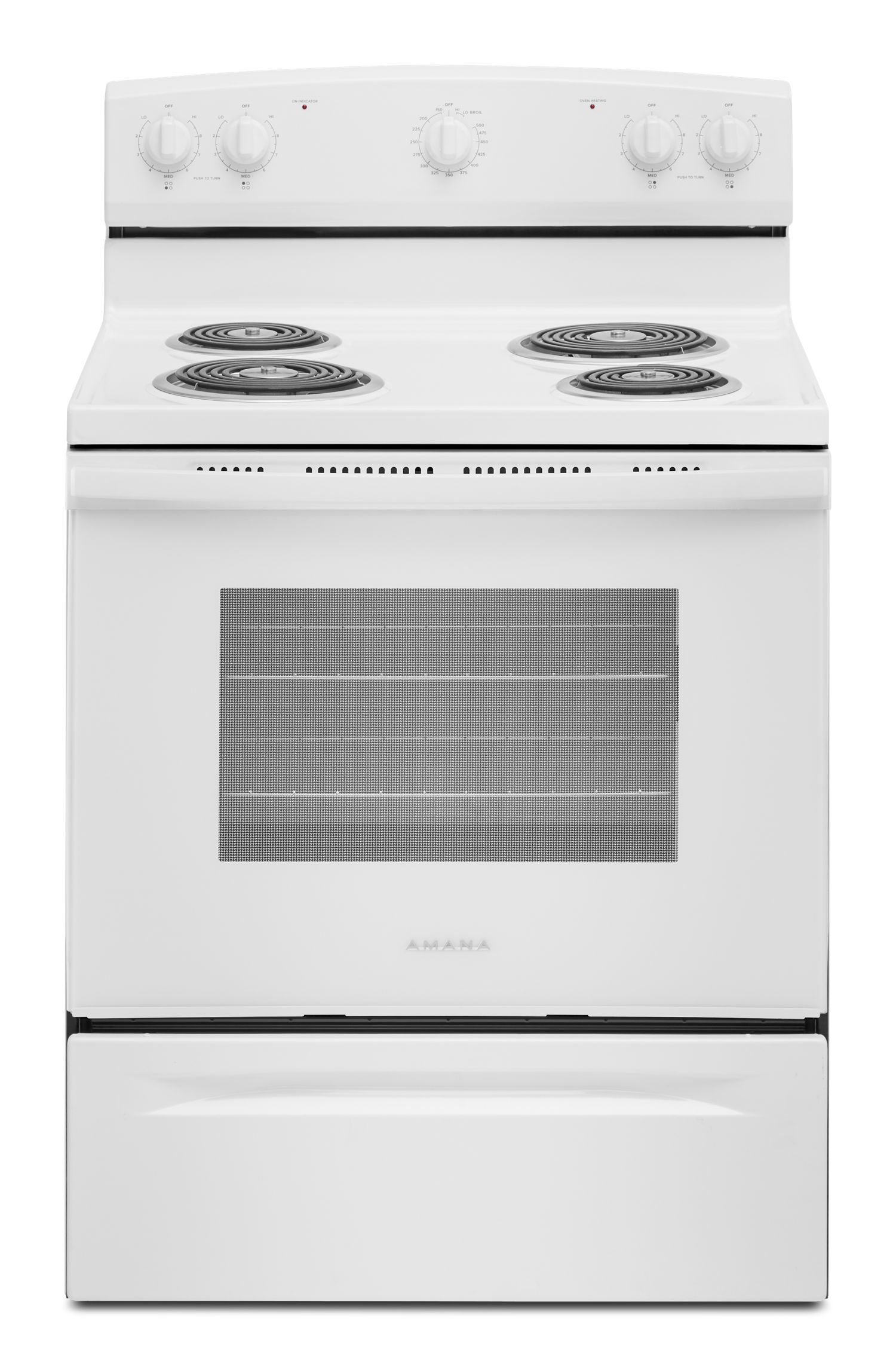 Amana 30" Electric Range with Extra-Large Oven Window in White