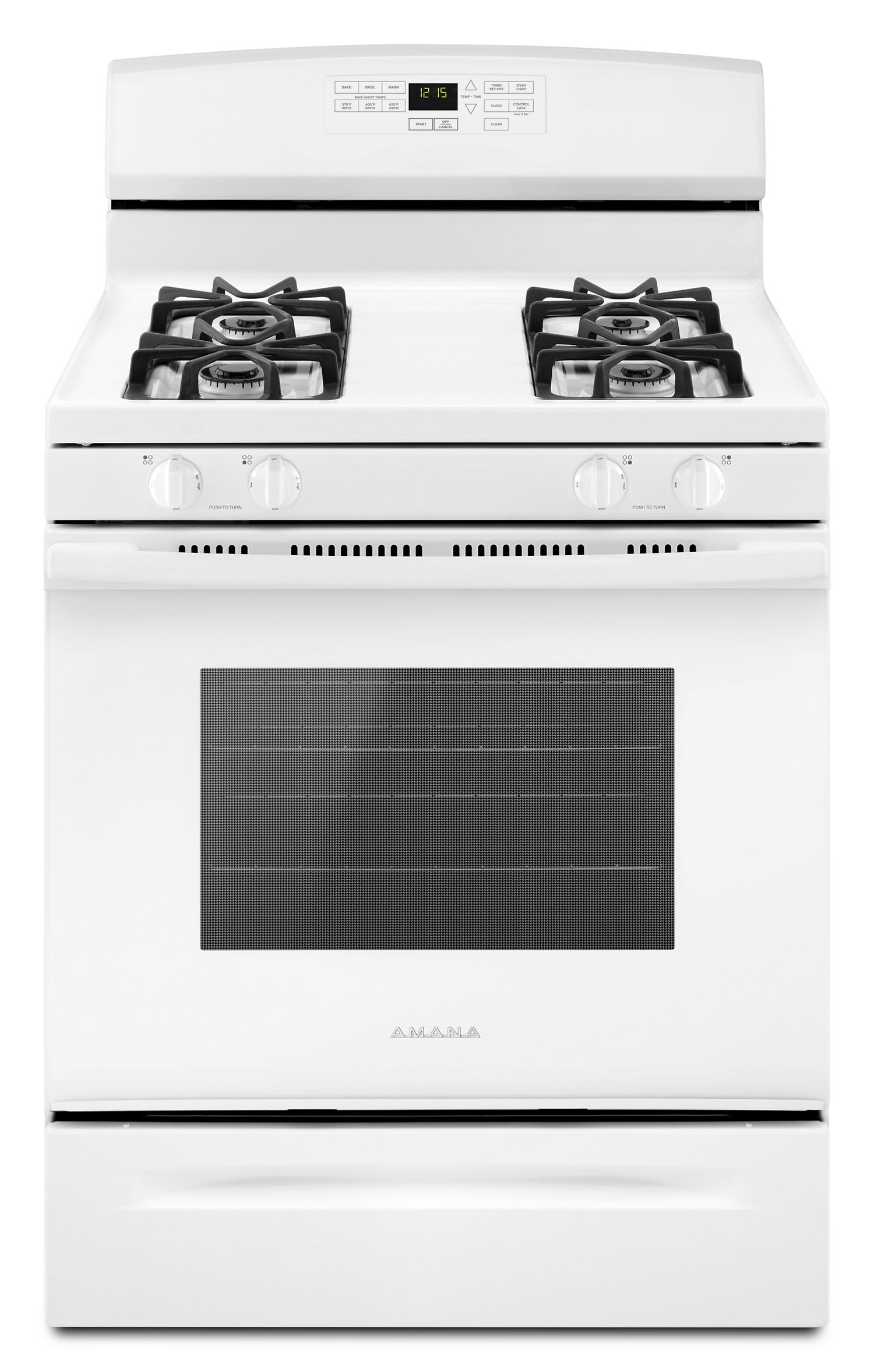 Amana 30" Gas Range with Self-Clean Option in White