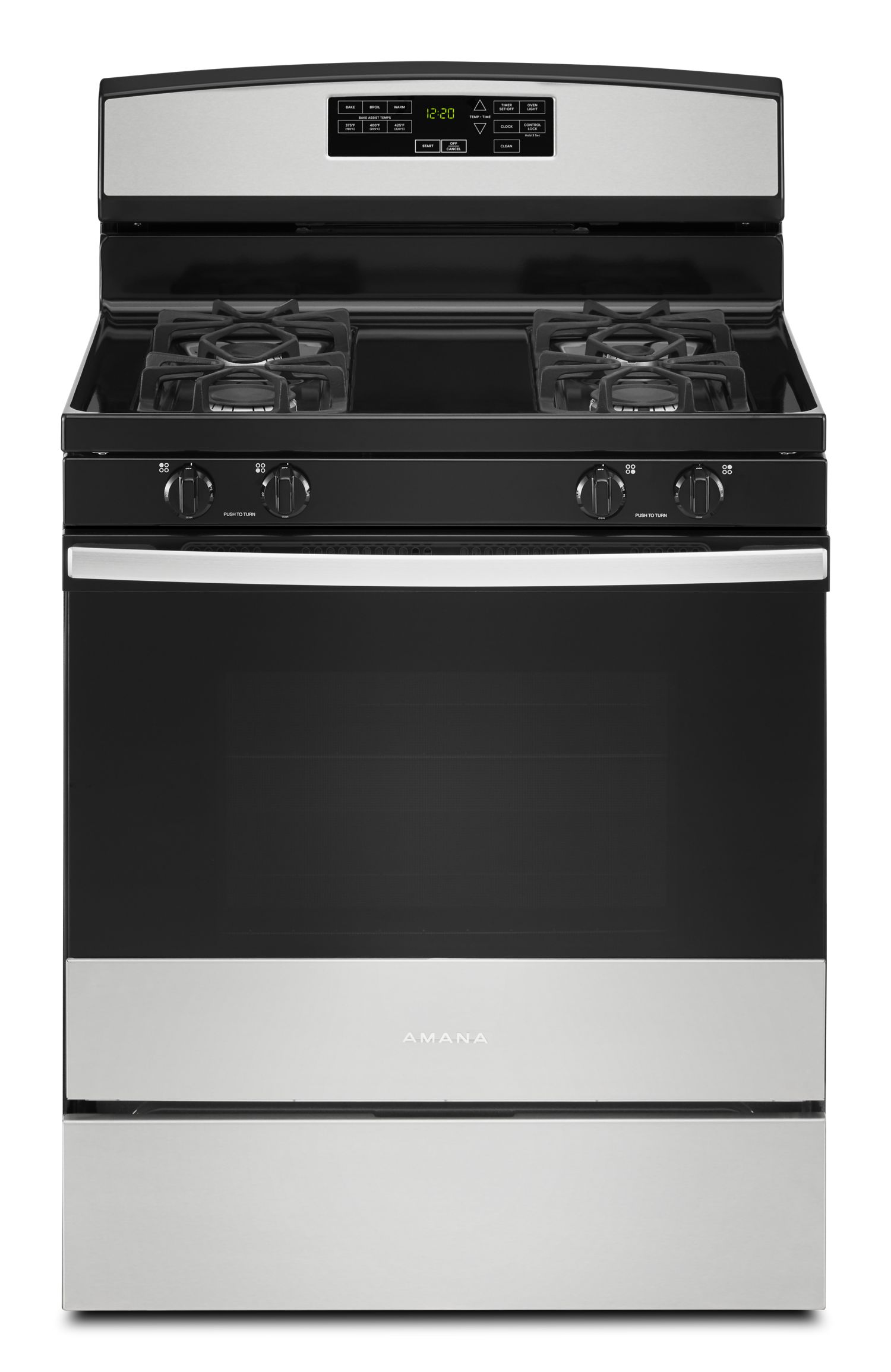 Amana 30" Gas Range with Self-Clean Option in Stainless Steel