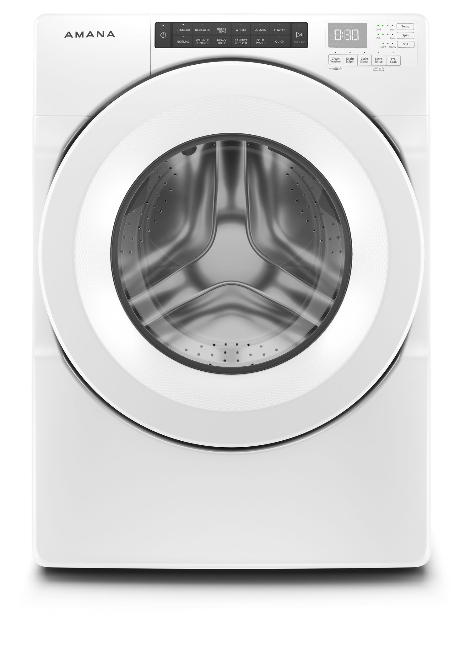 Amana 4.3 cu. ft. Front-Load Washer with Large Capacity in White