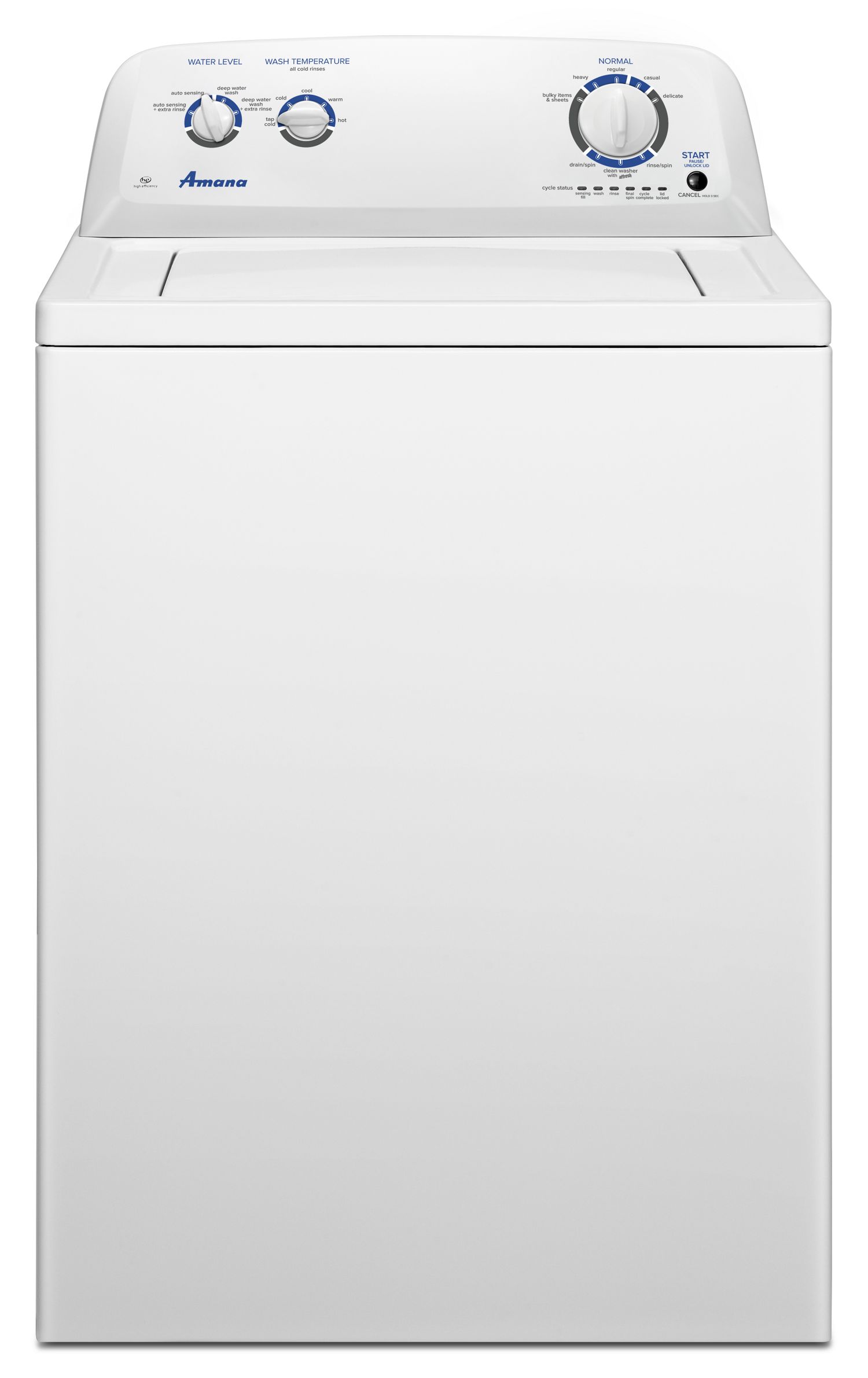 Amana 3.5 cu. ft. Top-Load Washer with Dual Action Agitator in White