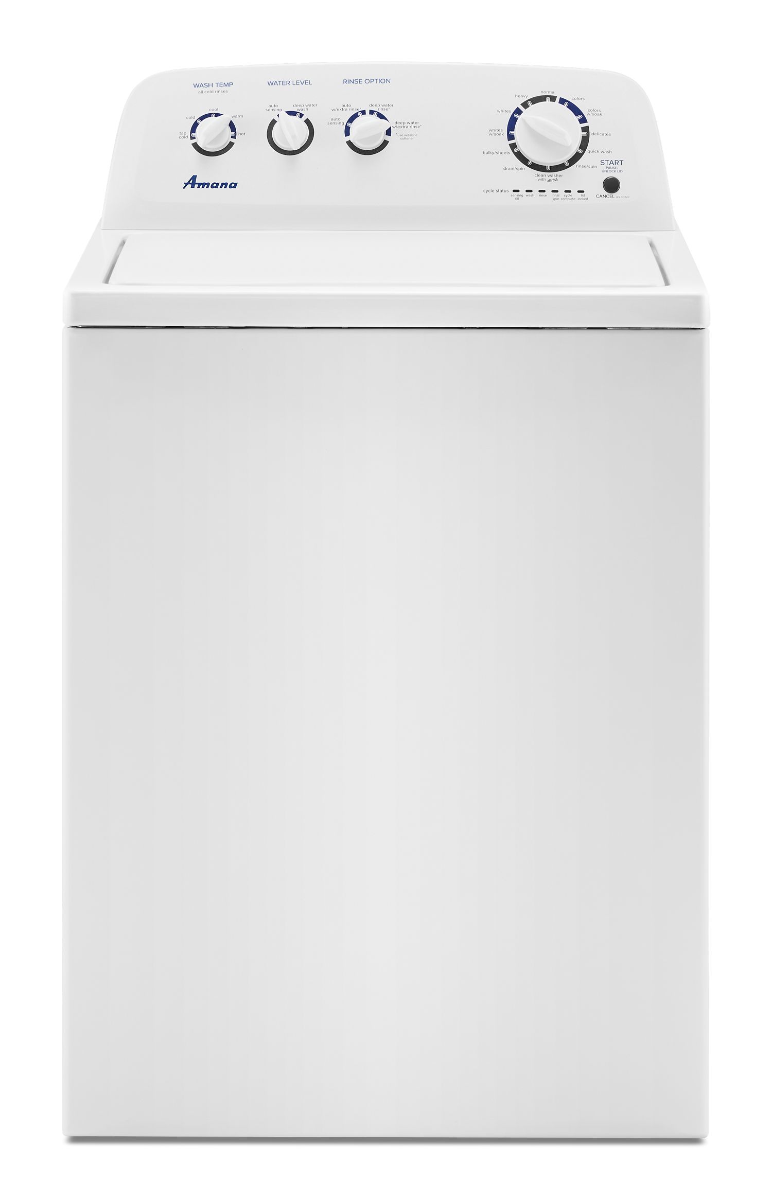 Amana Large Capacity Top Load Washer with High-Efficiency Agitator in White