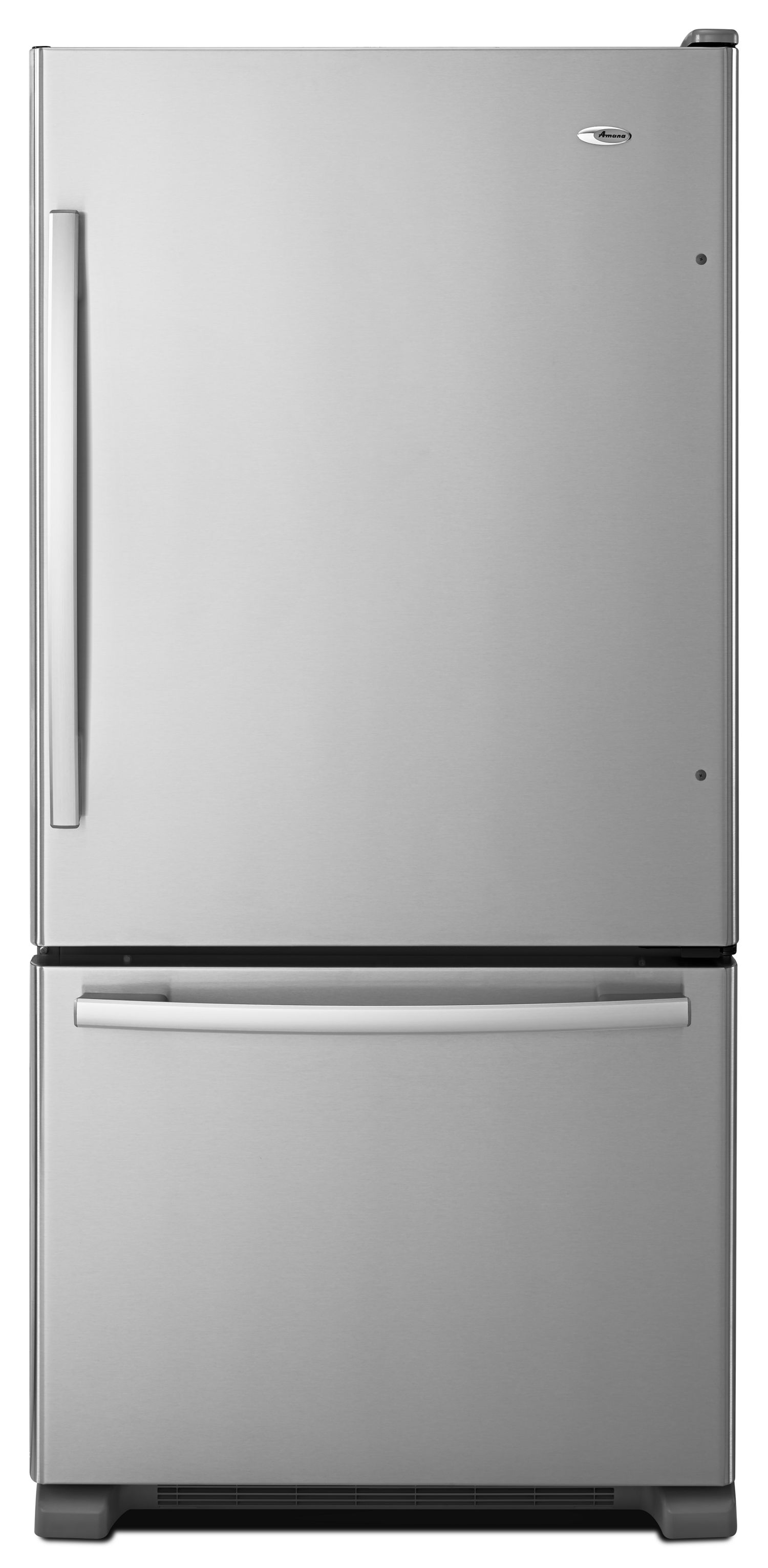 Amana 33" Wide Bottom-Freezer Refrigerator with EasyFreezer Pull-Out Drawer - 22 cu. ft. Capacity in Stainless Steel