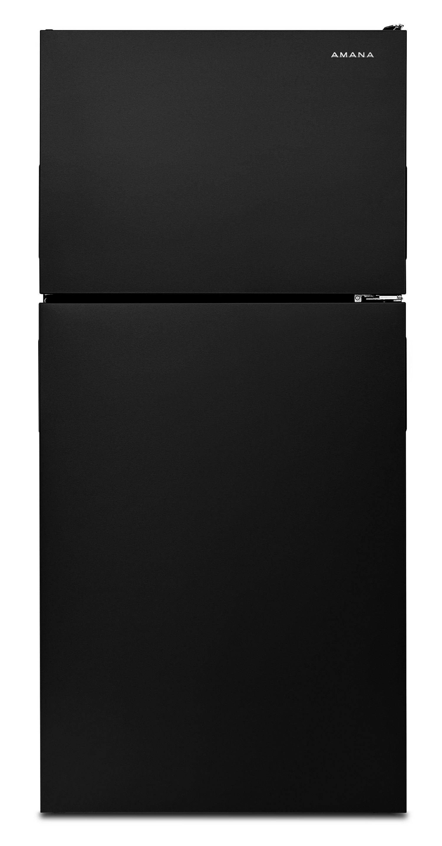 Amana 30" Wide Top-Freezer Refrigerator with Garden Fresh Crisper Bins - 18 cu. ft. in Black