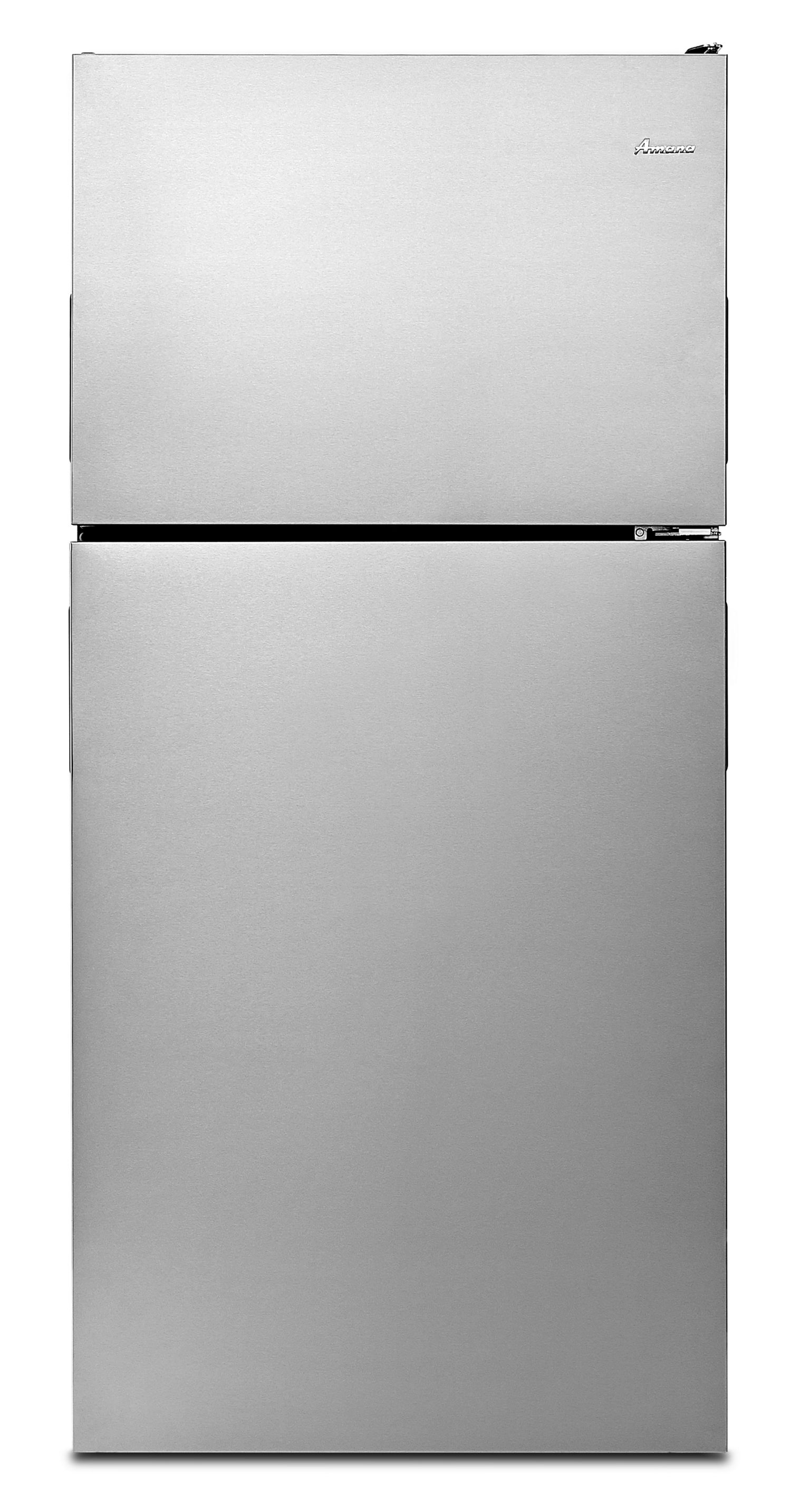 Amana 30" Top-Freezer Refrigerator with Glass Shelves in Stainless Steel