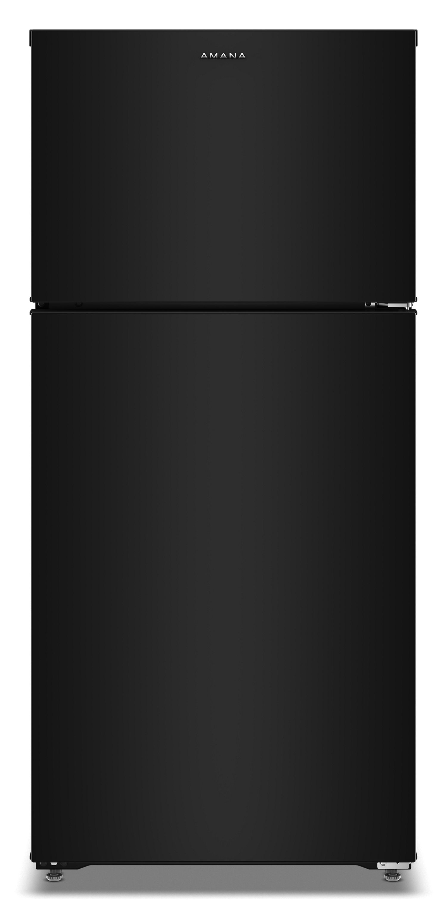 Amana 28" Wide Top-Freezer Refrigerator With A Large Crisper Drawer-14 Cu. Ft. in Black
