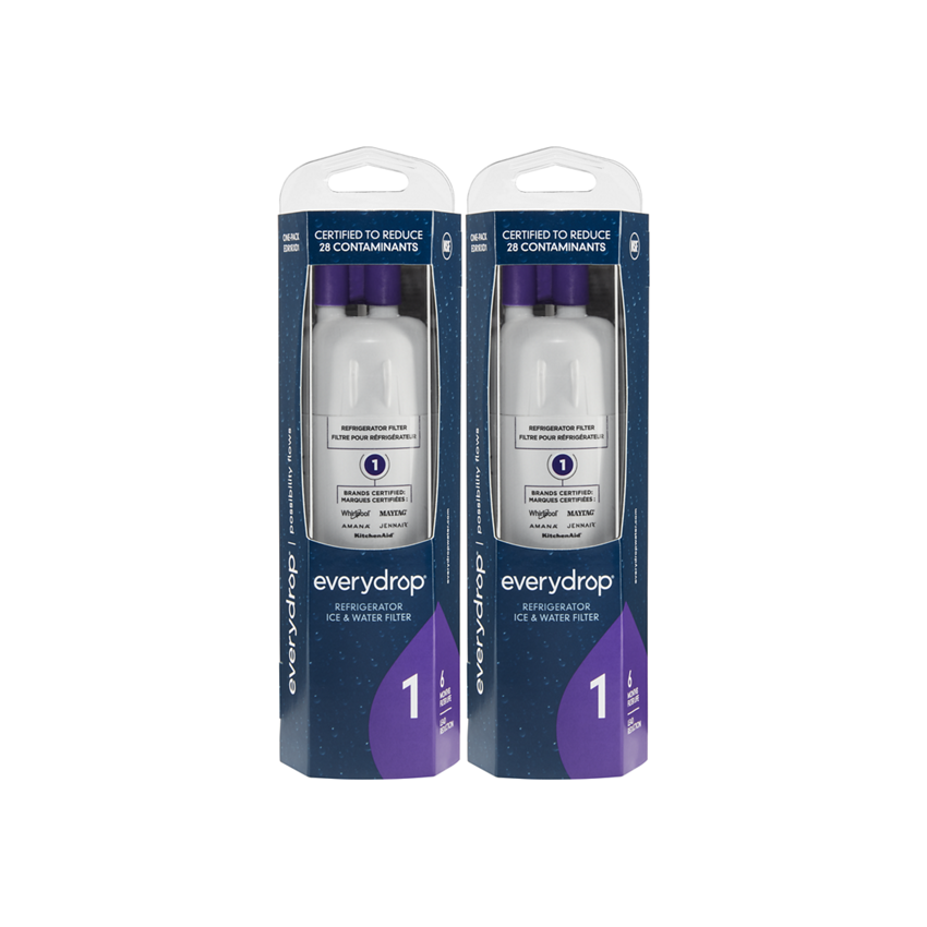 EDR2RXD1 #2 EveryDrop (2 Pack) Whirlpool / Maytag Refrigerator Ice & Water  Filter