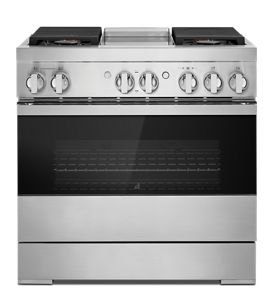 TTN3397BW FiveStar 36 Dual-Fuel Convection Range with 4 Sealed Burners and  Grill/Griddle - Natural Gas 
