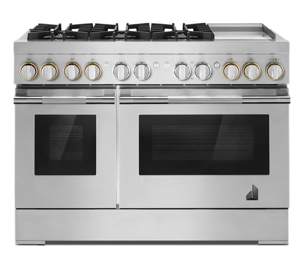 48" RISE™ Dual-Fuel Professional-Style Range with Chrome-Infused Griddle