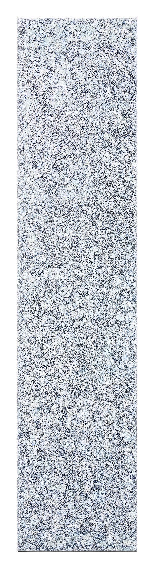 18" Elements Collection Eggshell Snakeskin Sapphire Custom Column Panel