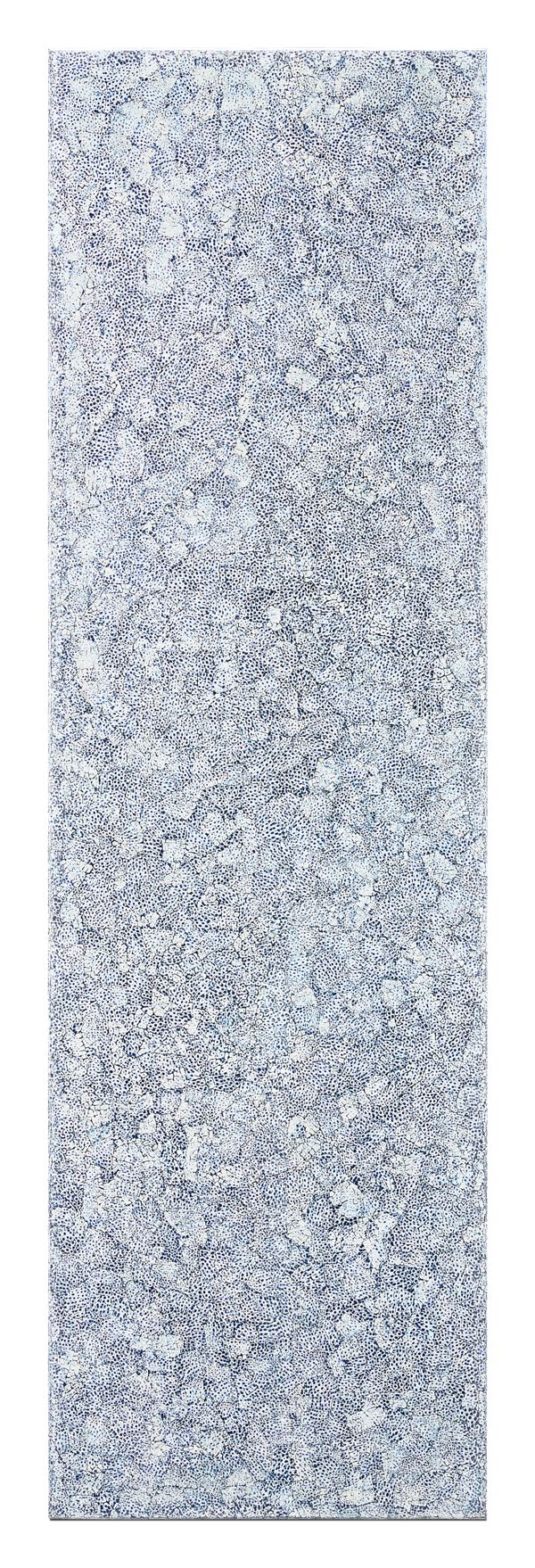 24" Elements Collection Eggshell Snakeskin Sapphire Custom Column Panel