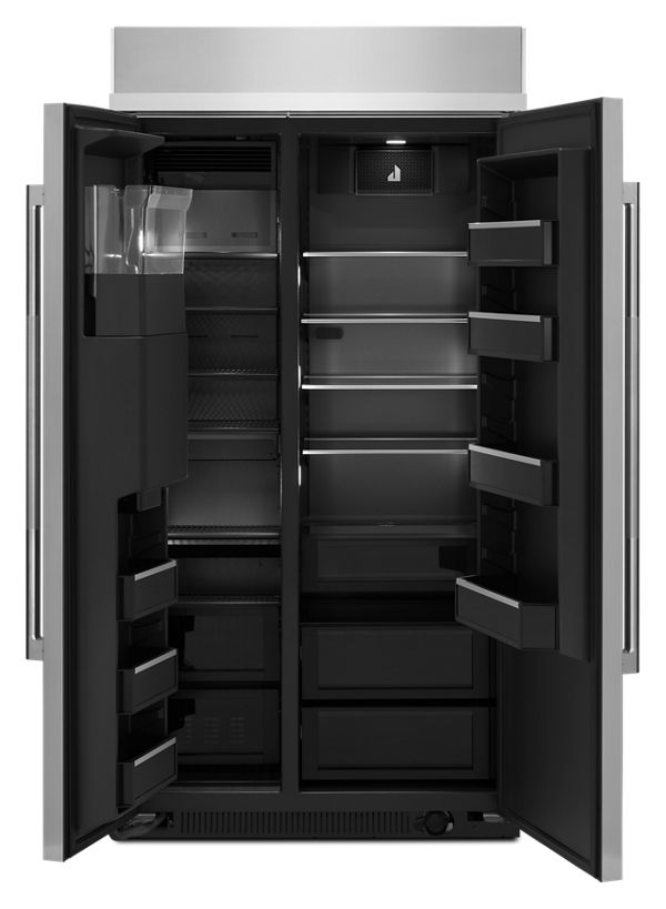 Réfrigérateur côte à côte encastré RISE™ avec distributeur d'eau et de glaçons extérieur - 42 po