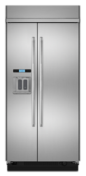 48" Built-In Side-by-Side Refrigerator with Water Dispenser