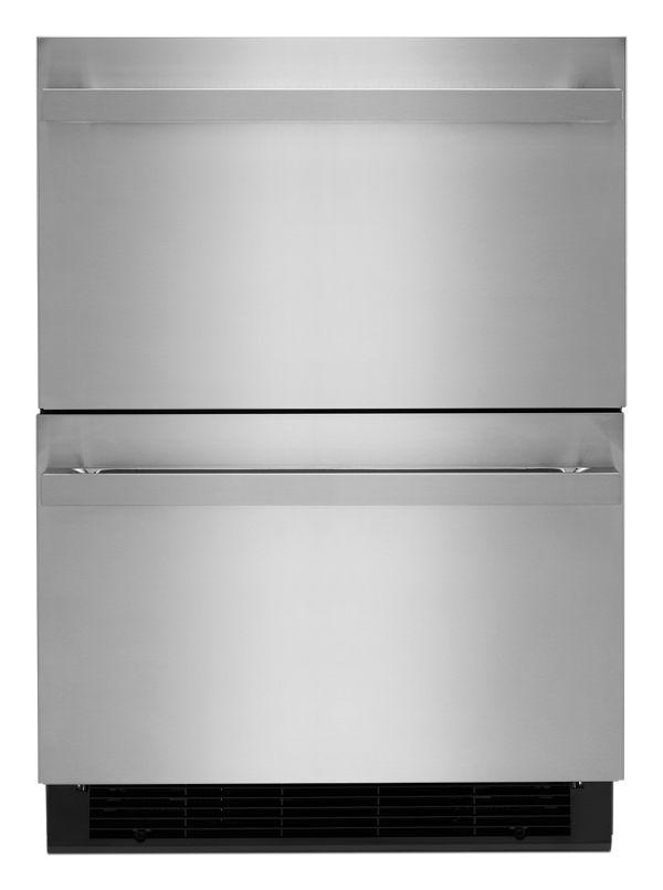 Tiroirs doubles de réfrigérateur NOIR™ de 24 po