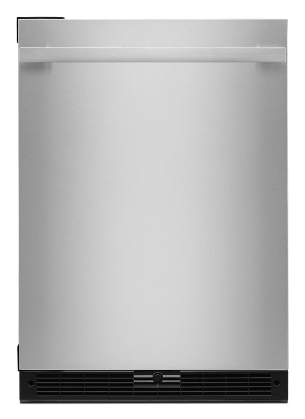 NOIR™ 24" Under Counter Solid Door Refrigerator, Left Swing