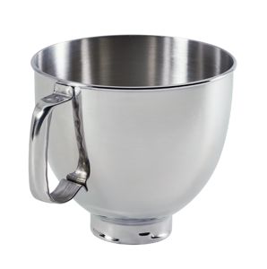 KitchenAid 4.5 Quart Polished Stainless Steel Bowl with Handle