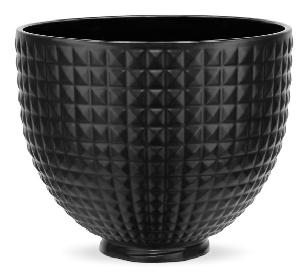 KitchenAid® 5 Quart Black Studded Ceramic Bowl