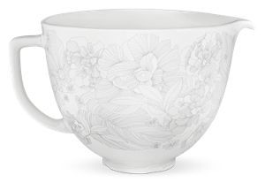 KitchenAid 5 Quart White Gardenia Ceramic Bowl