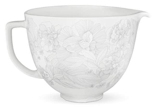 KitchenAid&reg; 5 Quart Whispering Floral Ceramic Bowl