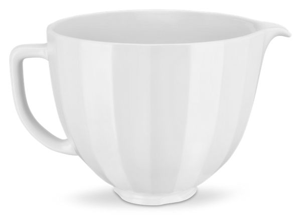 KitchenAid® 5 Quart White Shell Ceramic Bowl