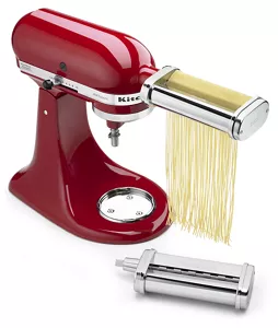 Newsets Pasta Maker Attachment for KitchenAid Mixers, Noodle Maker 3 in 1 Set of Pasta Sheeter Fettuccine Cutter Spaghetti Cutter