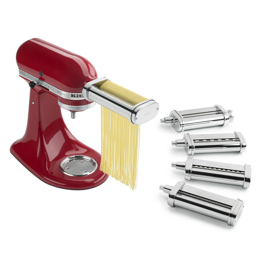 Pasta maker attachment for KitchenAid stand mixer with 6 Interchangeable  Pasta Plates, Gourmet Pasta Press Attachment Durable Pasta Press Attachments