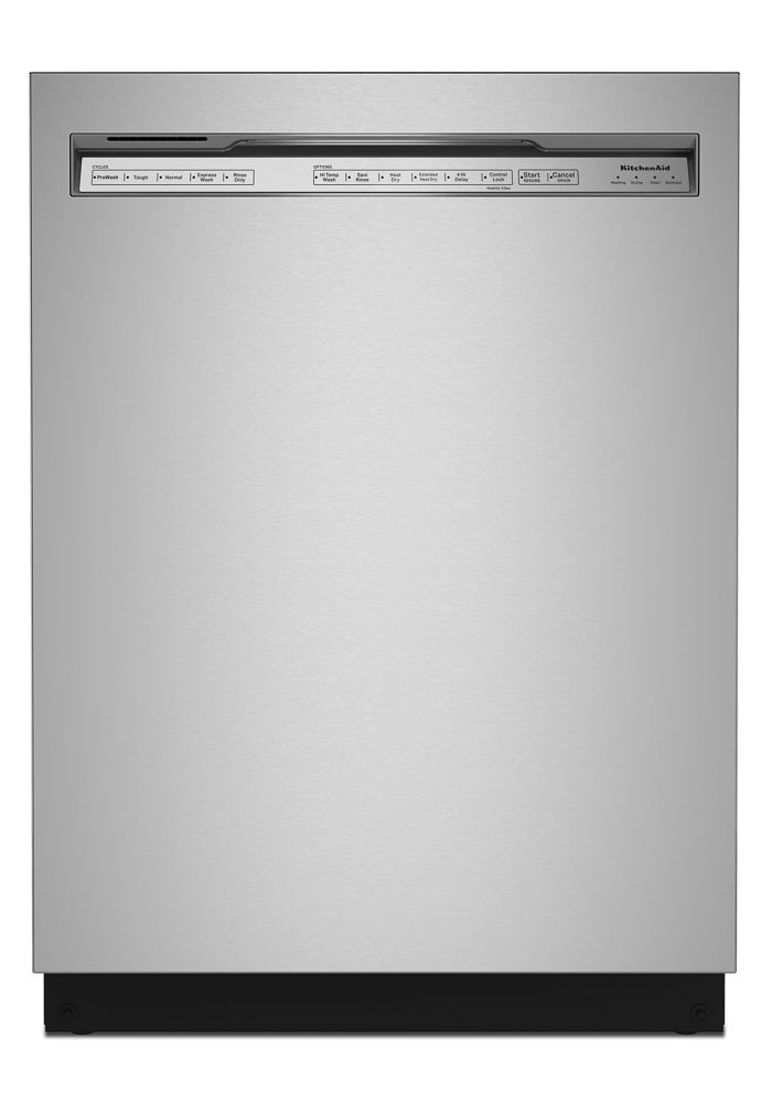 Kitchenaid 39 Dba Dishwasher In Printshield™ Finish With Third Level Utensil Rack In Stainless Steel W/ Printshield™ Finish, Kdfe204Kps