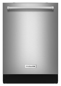 KDTE234GWH KitchenAid 46 DBA Dishwasher with Third Level Rack White WHITE -  Metro Appliances & More