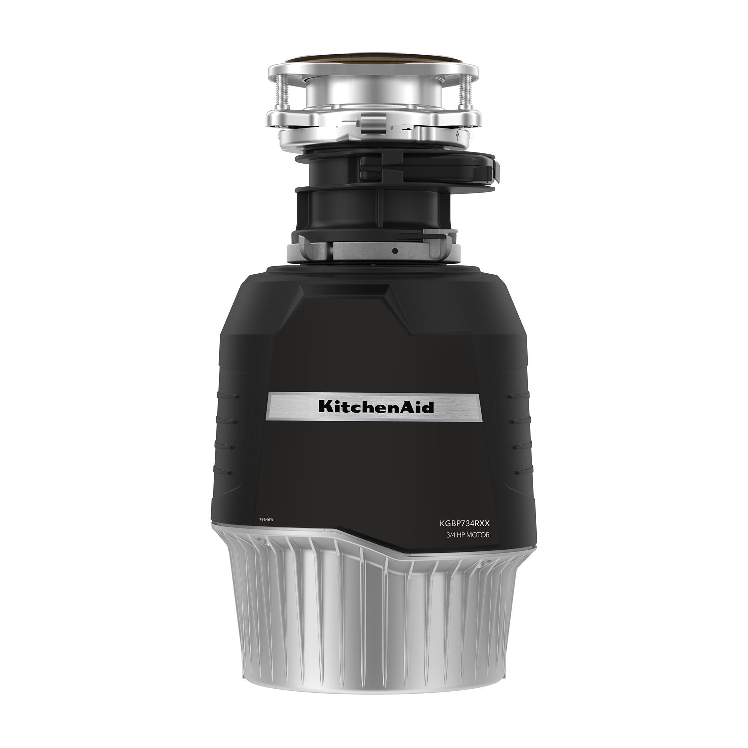 KitchenAid 3/4 Hp Batch Feed Garbage Disposal w/ 3-Stage Multigrind Technology KGBP734RXX