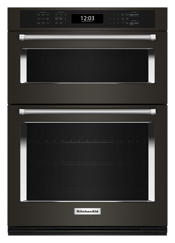 KitchenAid® 27" Combination Microwave Wall Ovens with Air Fry Mode.