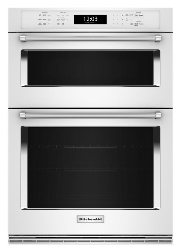 KitchenAid® 30" Combination Microwave Wall Ovens with Air Fry Mode.