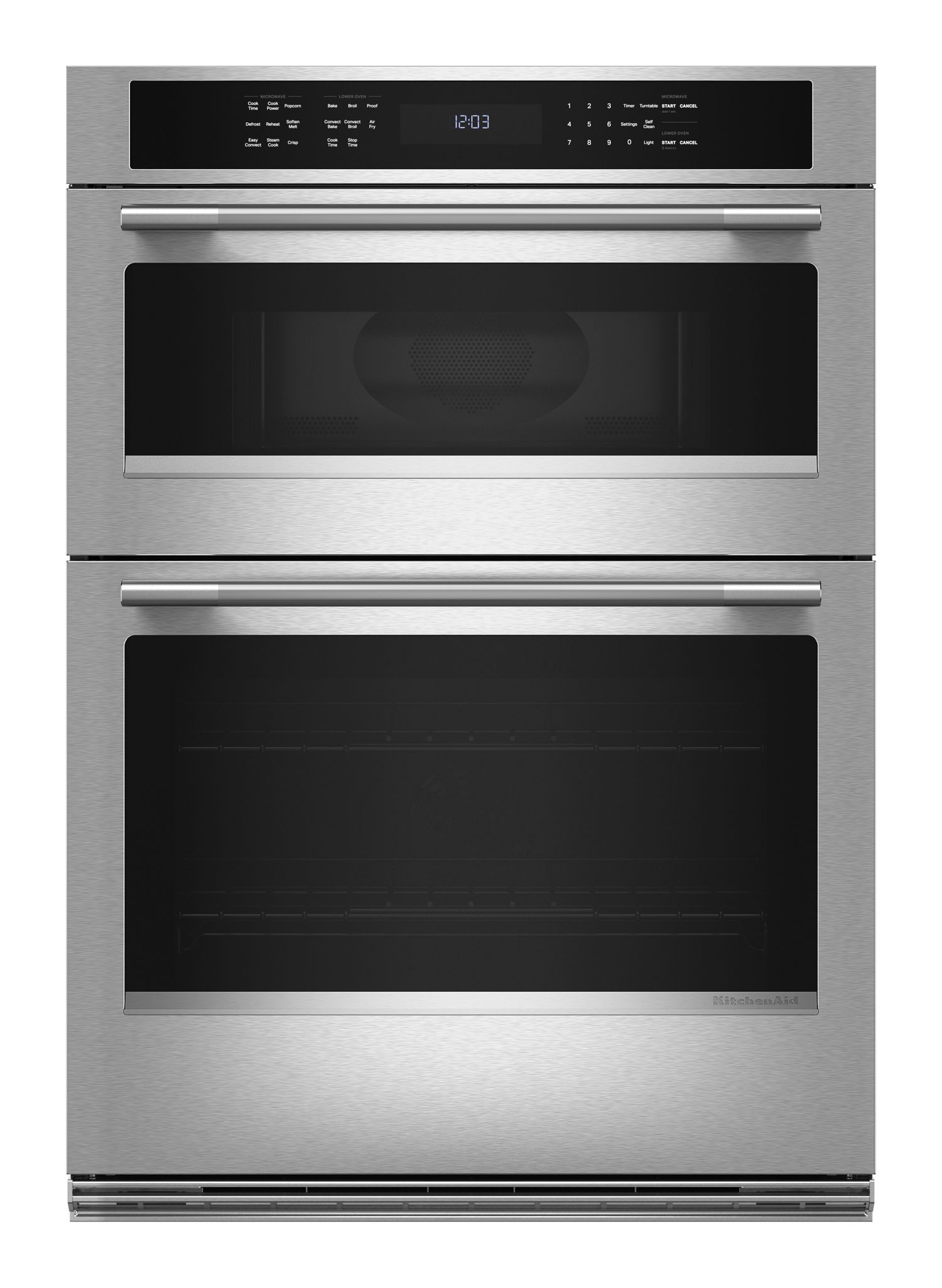 KitchenAid Combo Wall Oven w/ Air Fry Mode in Steel KOEC530SPS