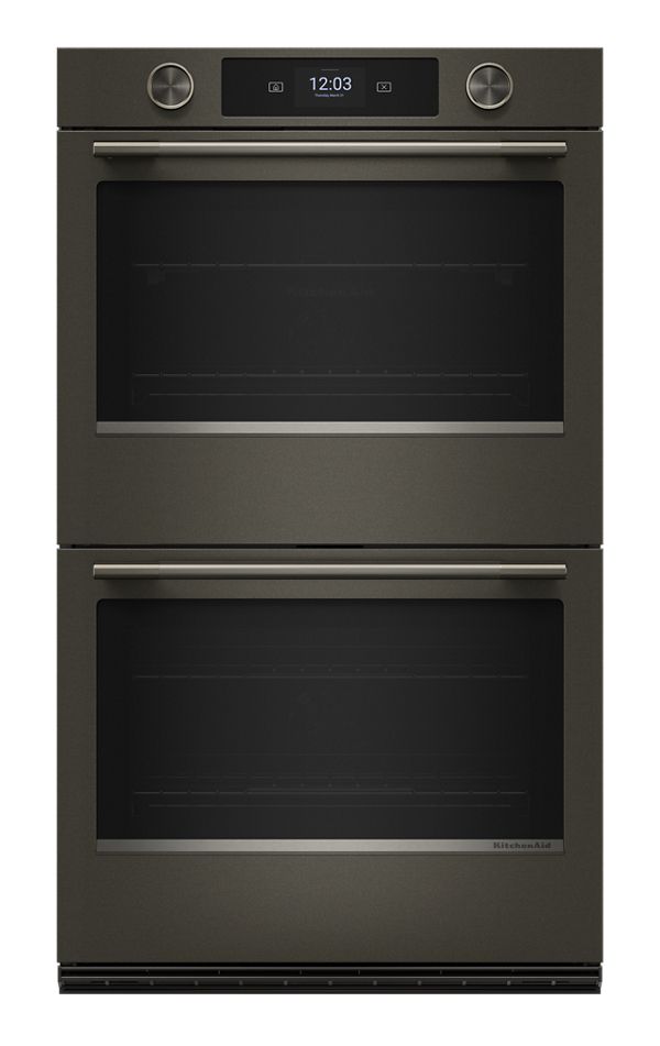 30-inch Smart Electric Double Wall Oven with Assisted Cooking Modes - Black Ore