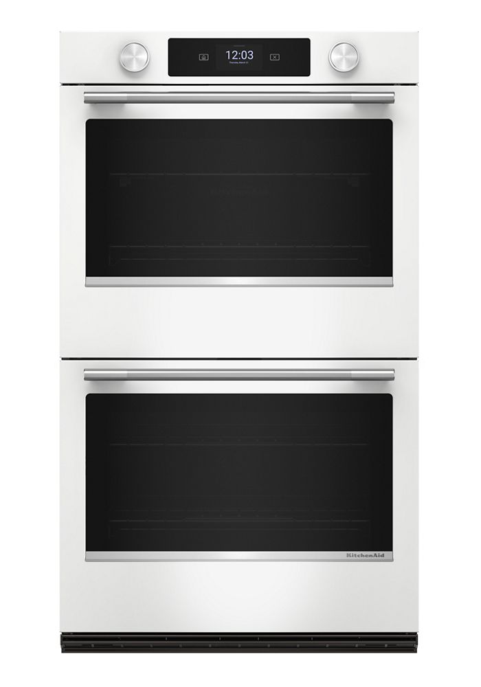 Kitchenaid 30-Inch Smart Electric Double Wall Oven With Assisted Cooking Modes - White, KOED730SWH