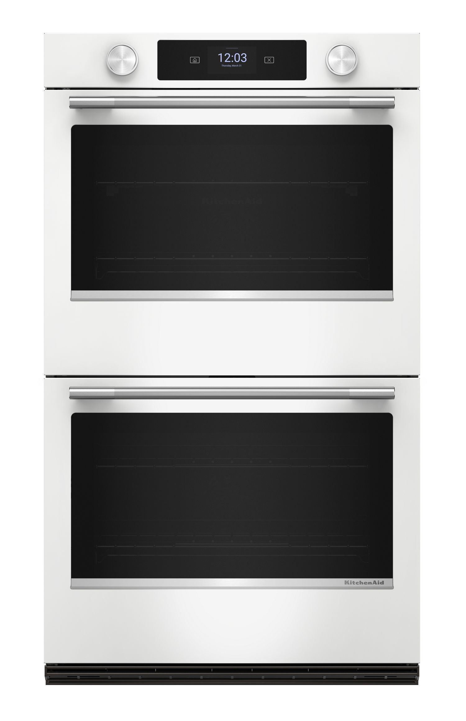 KitchenAid Smart Double Wall Oven w/ Assisted Cooking Modes in White KOED730SWH