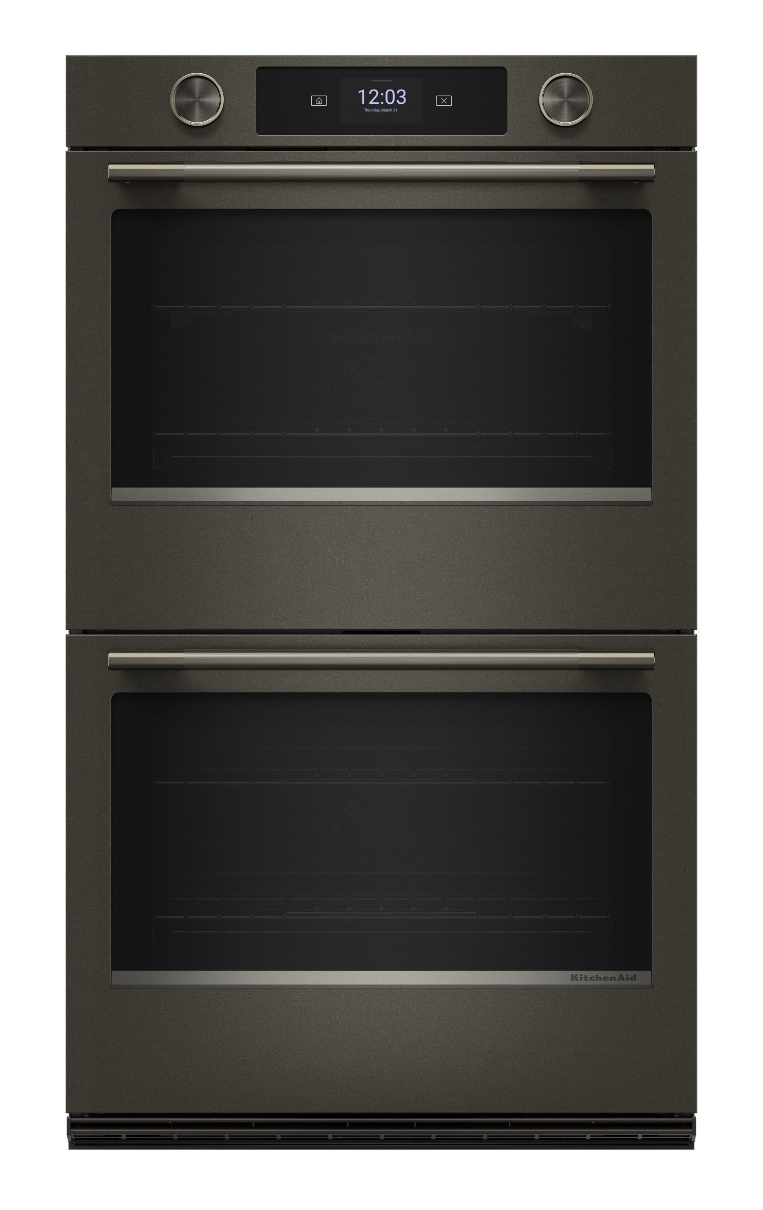 KitchenAid 30 in. Smart Electric Double Wall Oven w/ Intelligent Cooking Camera - Black Ore KOED930SBE