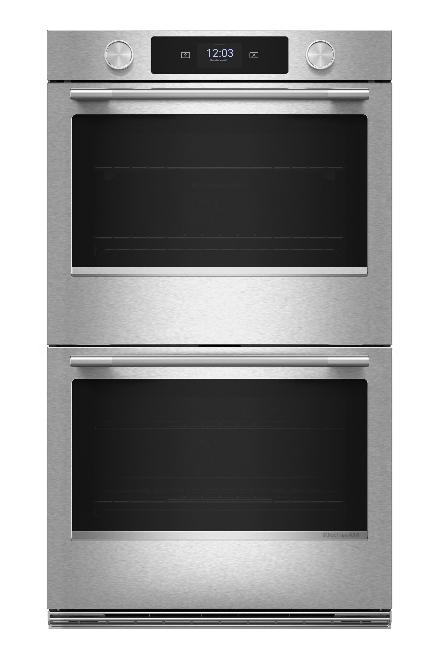 KitchenAid 30 in. Smart Electric Double Wall Oven w/ Intelligent Cooking Camera - Printshield Finish in Steel KOED930SPS